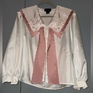 Milani Pink and White Blouse